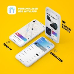 Niceboy HIVE Drops 3 TWS in-ear h&ouml;rlurar - Svart