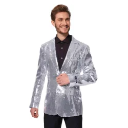 Suitmeister - Paljetter Silver Blazer