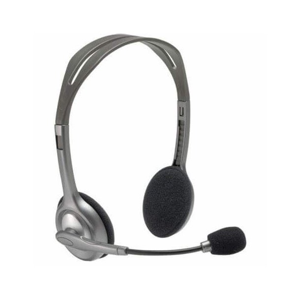 Logitech H110 Stereo Headset, Grey