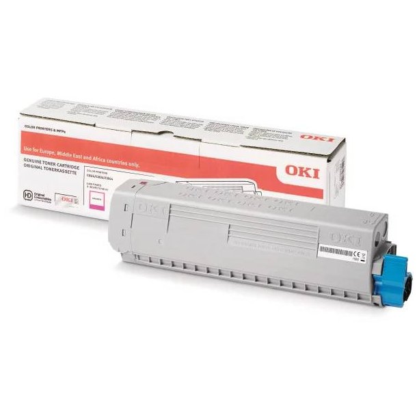 OKI C 824 M lasertoner - 47095702 Original - Magenta 5000 sider