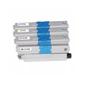 Pixojet toner OKI C310 - 44469803, 4 stk. rabattpakke 9000 sider