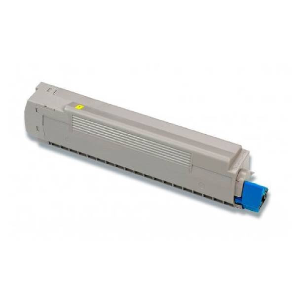 OKI C8600/C8800 Y Toner - 43487709 Kompatibel - Gul 6000 sider