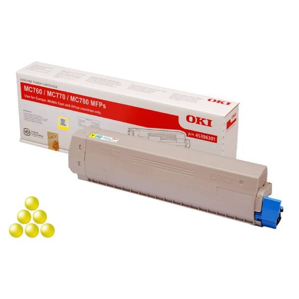 OKI MC 760/770/780 Y Original lasertoner (6000 sidor)