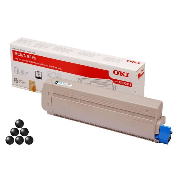 OKI MC 873 BK Original lasertoner (15000 sidor)