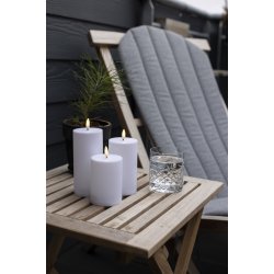 LED blockljus - utomhus, vit, 3-pack, inkl.fj&auml;rrkontroll