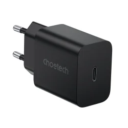 Choetech USB-C PD v&auml;ggladdare, 20W, svart