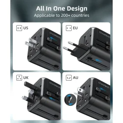 Choetech PD5008 Reseadapter 30W (Europa/England/USA/Australien)