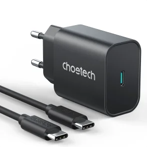 Choetech USB-C PD wall charger, 25W, black