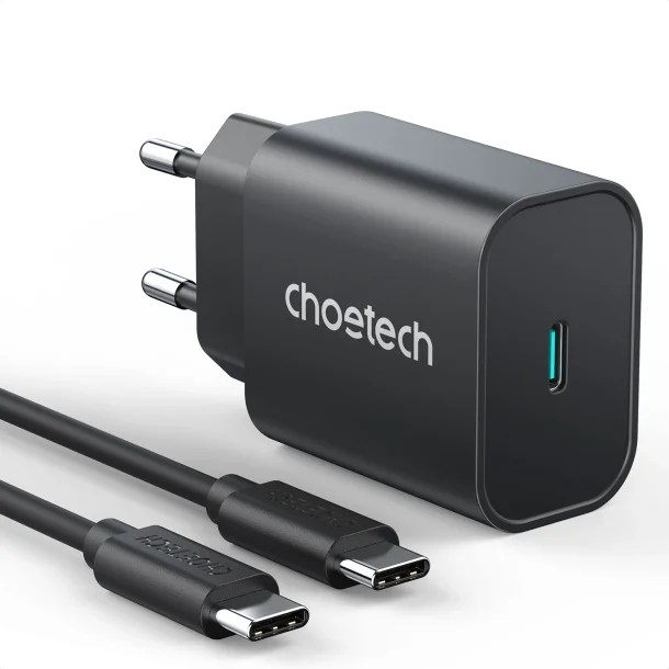 Choetech USB-C PD Vggladdare, 25W, Svart