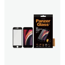 PanzerGlass sk&auml;rmskydd iPhone SE (2020)/8/7/6 - svart, Case Friendly