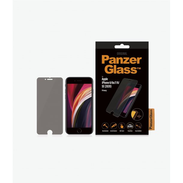 PanzerGlass sk&auml;rmskydd iPhone SE (2020)/8/7/6 - Privacy