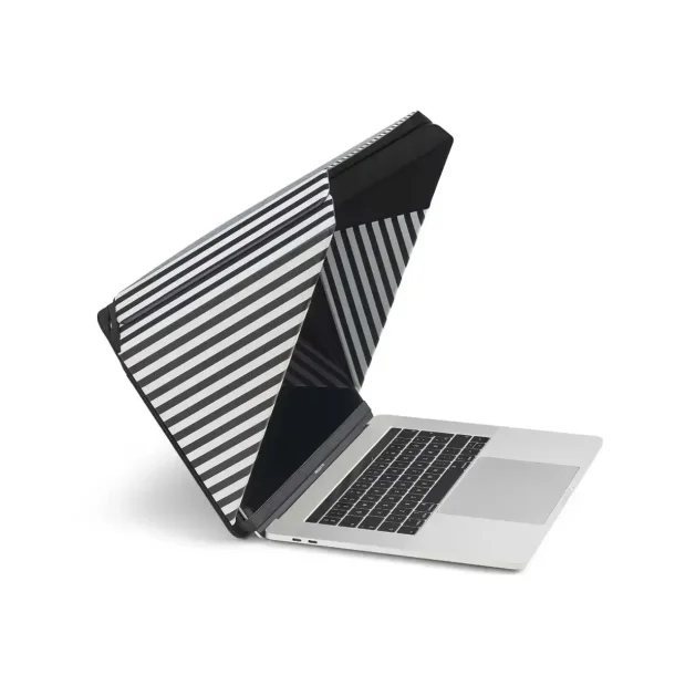 Philbert Solskydd &amp; Integritetsskydd LUX m.St&auml;ll - Universal 12-14" (Svart/Vit Randig)