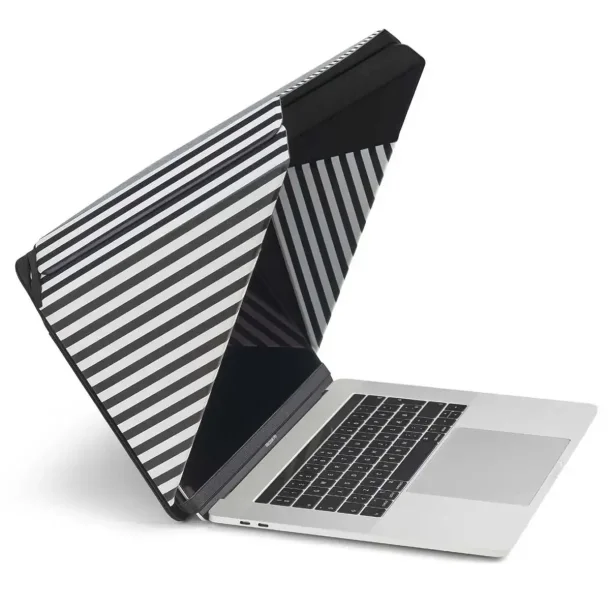 Philbert Solskydd &amp; Integritetsskydd LUX m.St&auml;ll - Universal 15-16" (Svart/Vit Randig)