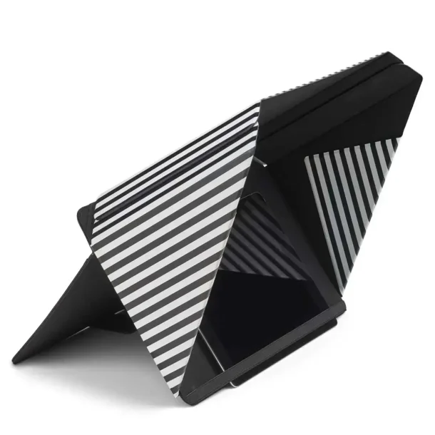 Philbert Solskydd &amp; Integritetsskydd LUX m.St&auml;ll - Universal 15-16" (Svart/Vit Randig)