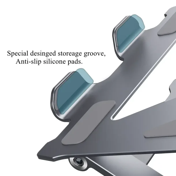 Philbert Laptop/Tablet Stand/Desk Universal w/key, SpaceGray