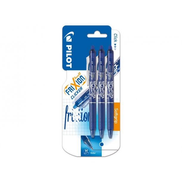 Pilot Frixion Clicker w / click 0.7, blister, blue, 3 pcs, erasable pen