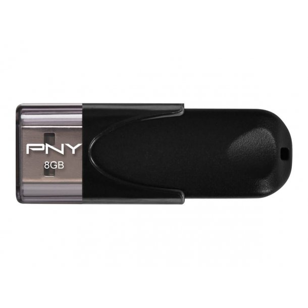 PNY USB 2.0 Attache 4 8GB, sort