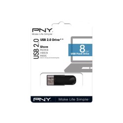 USB-minne 2.0 - PNY Attache 4, 8GB, svart