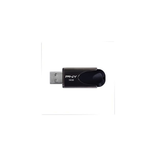 PNY USB 2.0 Attache 4 16GB, sort