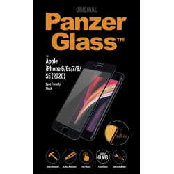 PanzerGlass sk&auml;rmskydd iPhone SE (2020)/8/7/6 - svart, Case Friendly