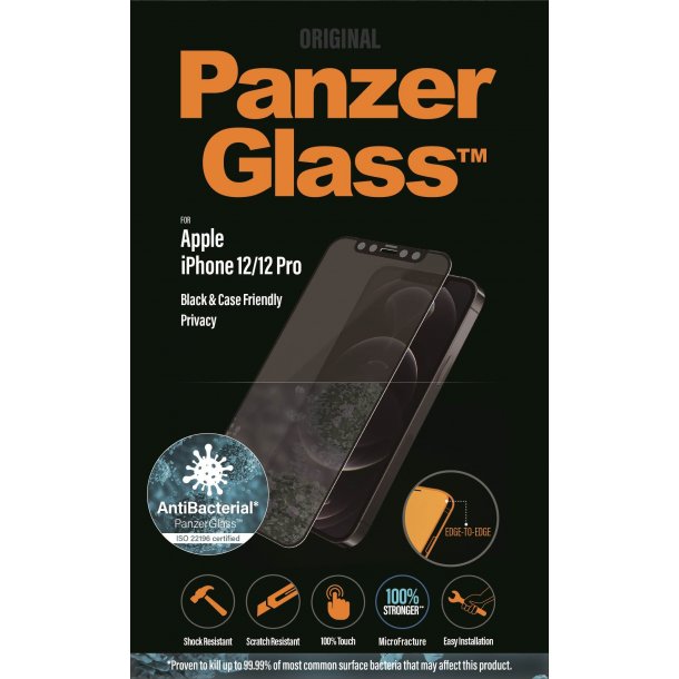 PanzerGlass Apple iPhone 12/12 Pro Privacy, Black