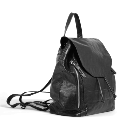 Muud Gimo Ryggs&auml;ck - L&auml;der, Svart