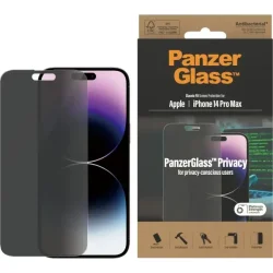 PanzerGlass sk&auml;rmskydd iPhone 14 Pro Max - Privacy, antibakteriell