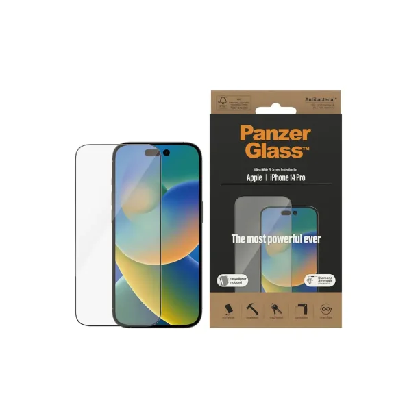 PanzerGlass iPhone 14 Pro UWF Privacy AB w. Applicator