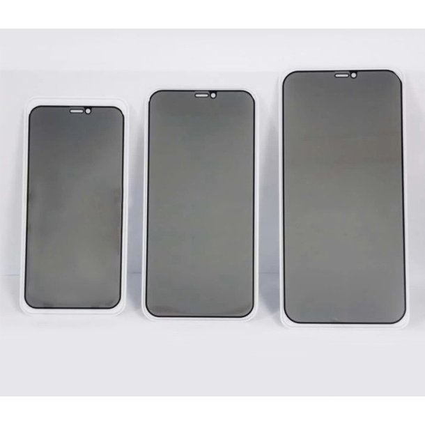 Skrmbeskyttelse (9H glas) - iPhone 13/13 Pro/14 m. Privacy