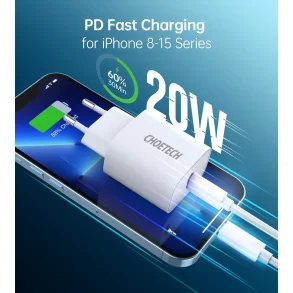 Choetech USB-C PD wall charger, 20W, white
