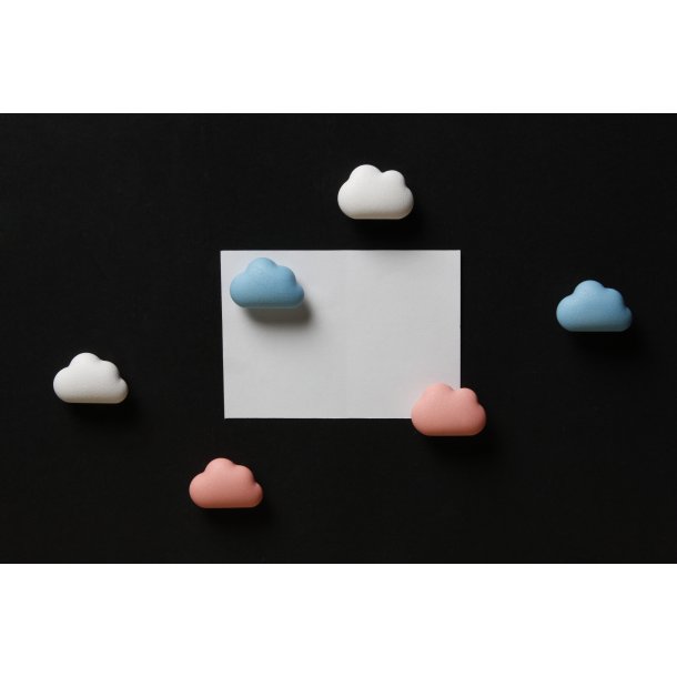 Qualy Cloud Magnet, Bl/ Ljusrosa