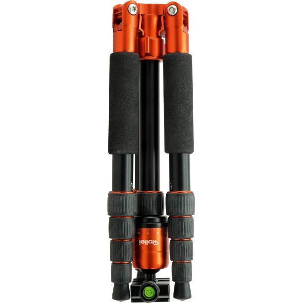 Rollei Compact Traveler No.1 Carbon stativ f&ouml;r kamera - Kolfiber Orange