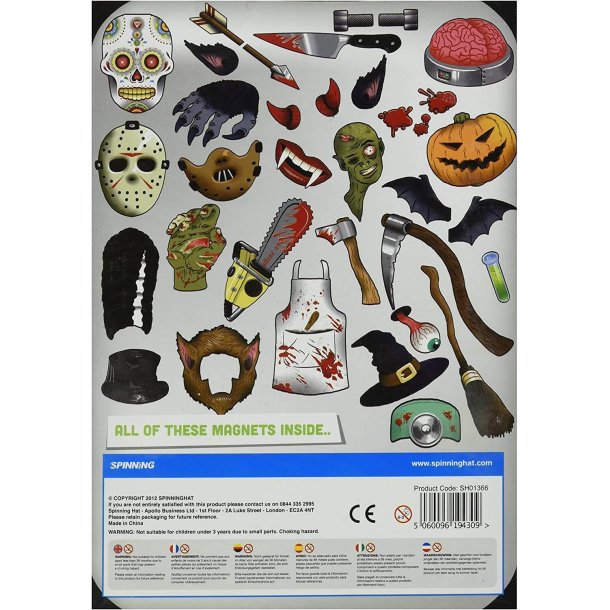 Udkldningsmagneter til kleskabsbilleder - Horror, 30 stk