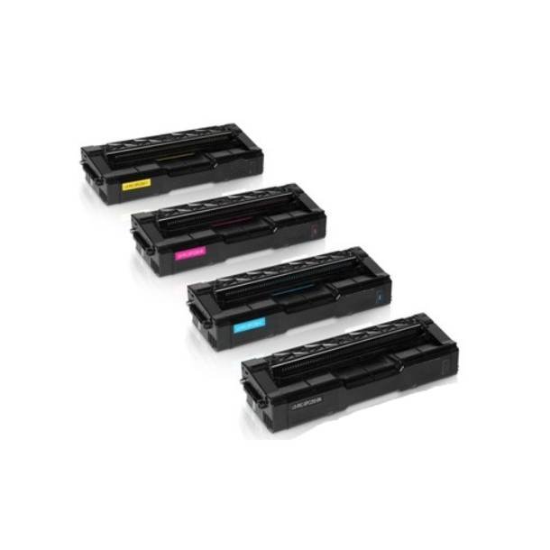 Kompatibel Ricoh SP C250E combo pack 4 stk lasertoner (6800 sidor)