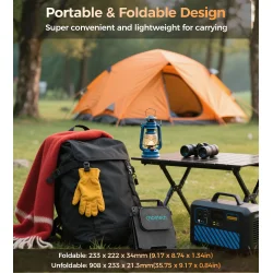 Choetech solpanel med 2 portar, 28W, gr