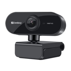 Sandberg USB Webcam Flex 1080P HD, Svart