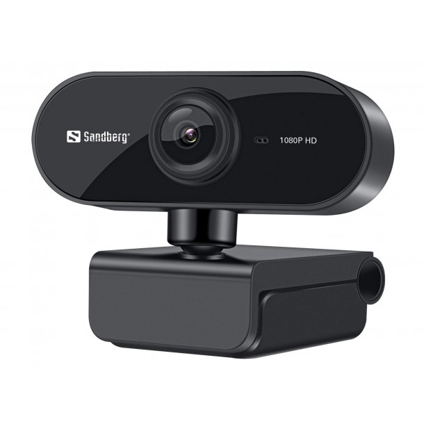 Sandberg USB Webcam Flex 1080P HD, Svart