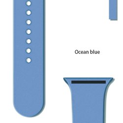 SERO Urrem til Apple Watch i silikone, 42/44mm, ocean blue