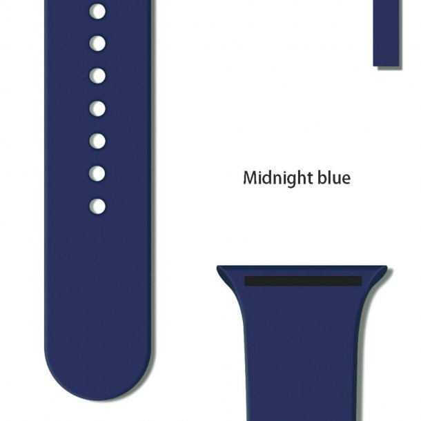 SERO Urrem til Apple Watch i silikone, 42/44mm , midnight blue