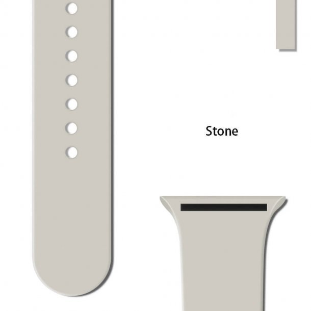 SERO Armband  fr Apple Watch i silikon, 42/44mm, stone