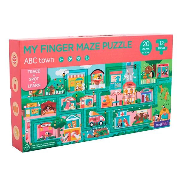mierEdu Kreativt puslespil - ABC Town