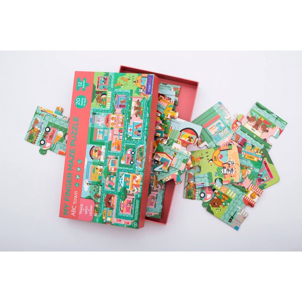 mierEdu Kreativt puslespil - ABC Town