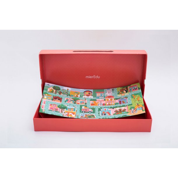 mierEdu Kreativt puslespil - ABC Town