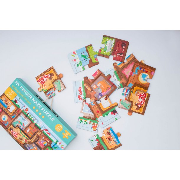 mierEdu Kreativt puslespil - Underground Houses