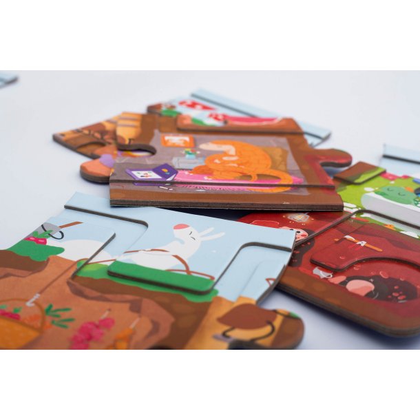 mierEdu Kreativt puslespil - Underground Houses