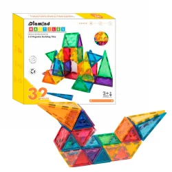 Magnetic Tiles byggest, 32 stk