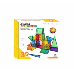 Magnetic Tiles byggest, 32 stk