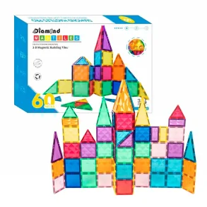 Magnetiska plattor byggsats, 60 st