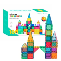 Magnetic Tiles byggest, 100 stk