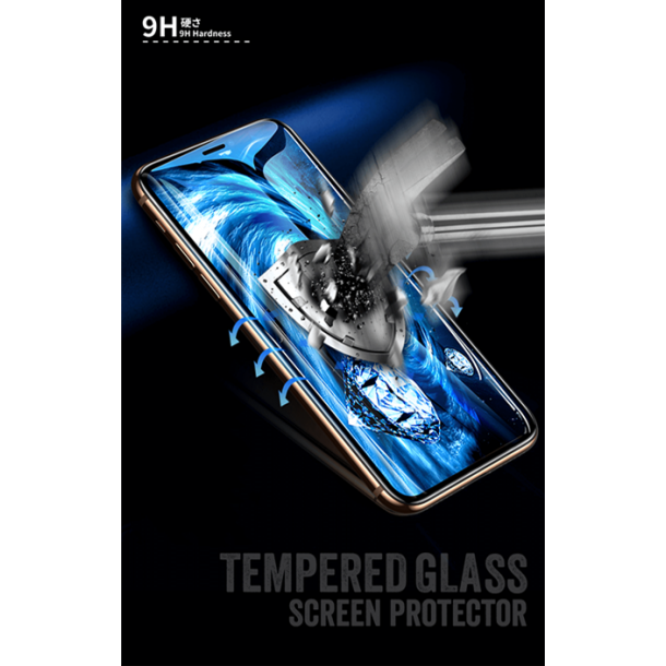 SERO skrmbeskyttelse (6D curved/full) til iPhone 12 Pro Max  6.7", sort